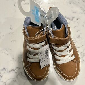 Tan Toddler Boy Sneaker Boots NWT